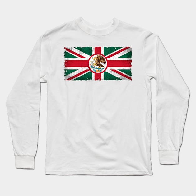 United Kingdom of Great Britain and Mexico Long Sleeve T-Shirt by popkulturniy